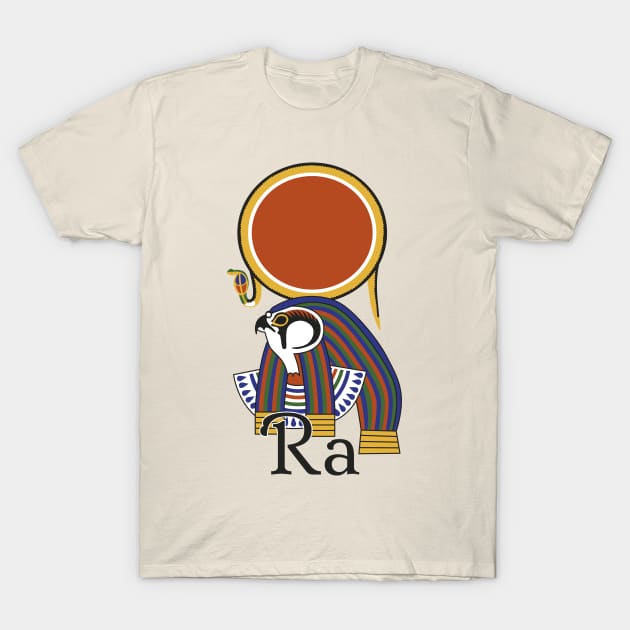 RA - Egyptian mythology T-Shirt by Tiro1Linea